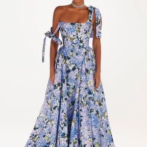 Milla Hydrangea Tie Strap Dress